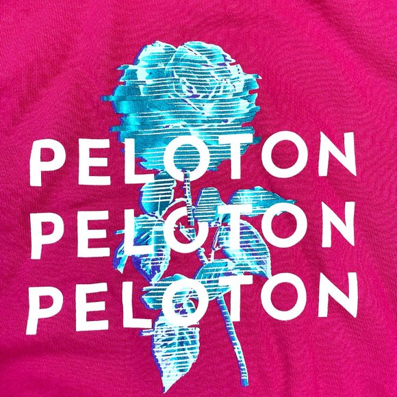 Peloton Womens M Pink Logo Everyday Oversized Crewneck Sweatshirt Pull Over New - Picture 4 of 9